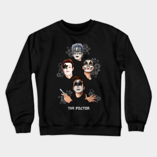 the Doctor with face painting Crewneck Sweatshirt